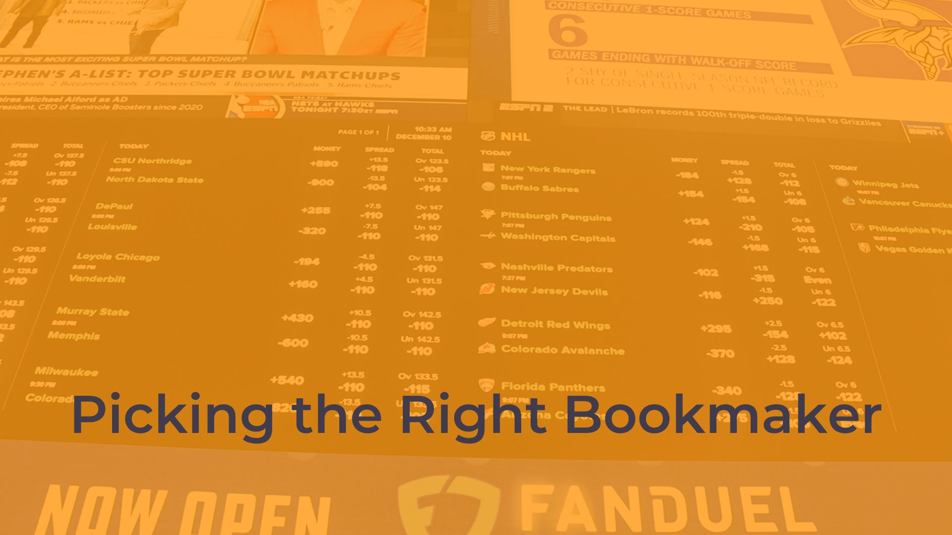 Picking the Right Bookmaker