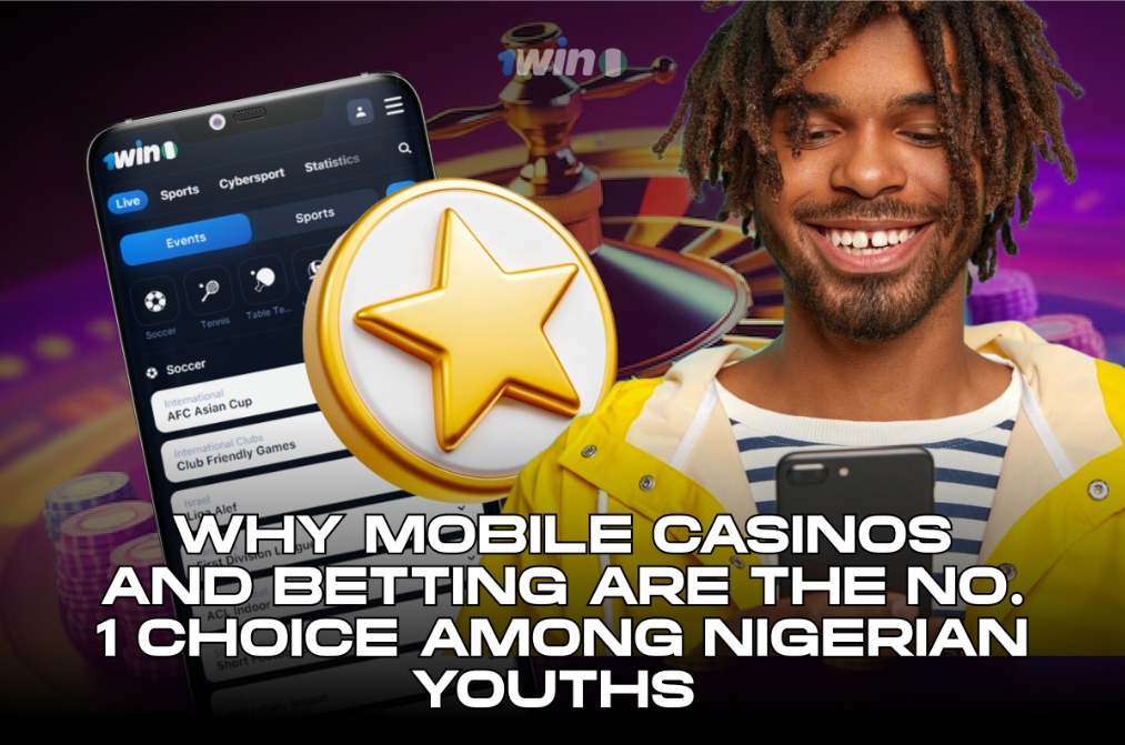 Visual representation of Nigerian youths engaging with mobile casinos, showcasing their appeal and growing trend.